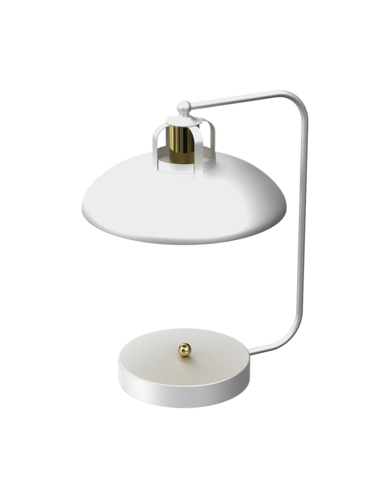 Milagro Lampka biurkowa FELIX WHITE/GOLD 1xE27 MLP7706 Milagro Lampka biurkowa FELIX WHITE/GOLD 1xE27 MLP7706