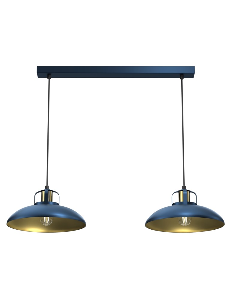 Milagro Lampa wisząca FELIX NAVY BLUE/GOLD 2xE27 MLP7715 Milagro Lampa wisząca FELIX NAVY BLUE/GOLD 2xE27 MLP7715