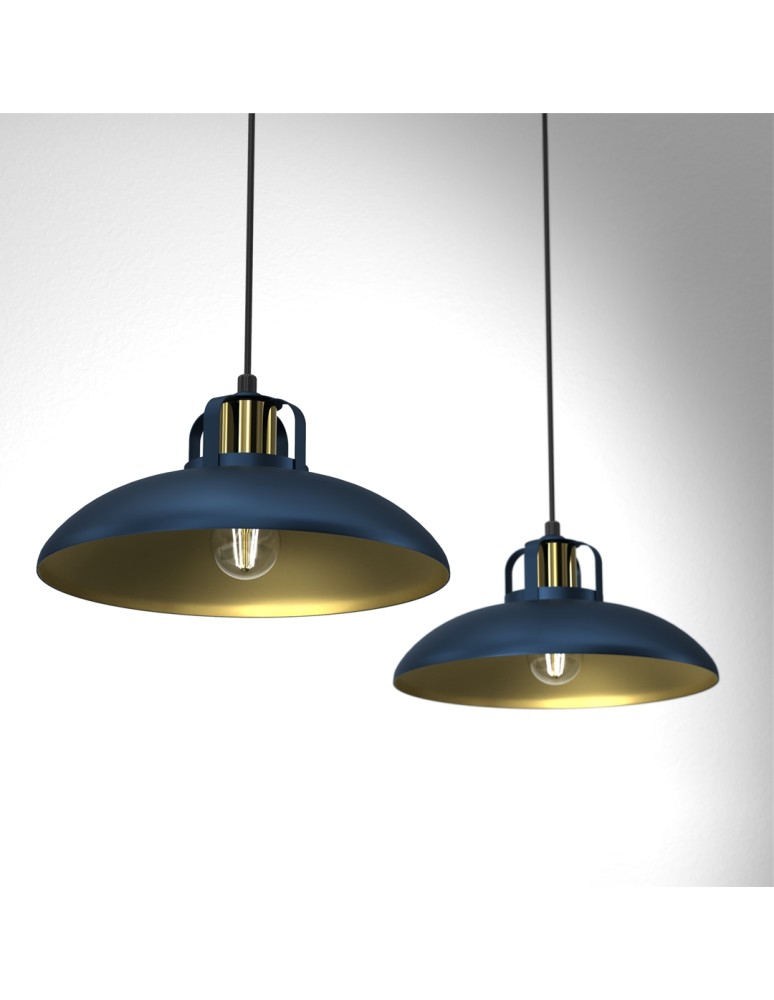 Milagro Lampa wisząca FELIX NAVY BLUE/GOLD 2xE27 MLP7715 Milagro Lampa wisząca FELIX NAVY BLUE/GOLD 2xE27 MLP7715