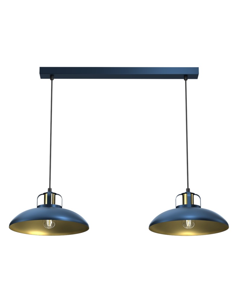 Milagro Lampa wisząca FELIX NAVY BLUE/GOLD 2xE27 MLP7715 Milagro Lampa wisząca FELIX NAVY BLUE/GOLD 2xE27 MLP7715