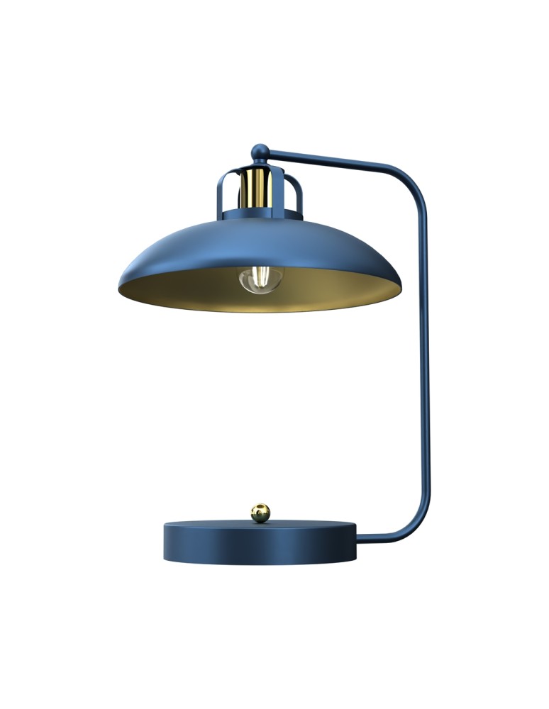 Milagro Lampka biurkowa FELIX NAVY BLUE/GOLD 1xE27 MLP7716 Milagro Lampka biurkowa FELIX NAVY BLUE/GOLD 1xE27 MLP7716