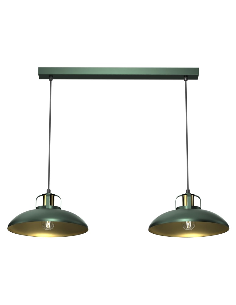 Milagro Lampa wisząca FELIX GREEN/GOLD 2xE27 MLP7710 Milagro Lampa wisząca FELIX GREEN/GOLD 2xE27 MLP7710