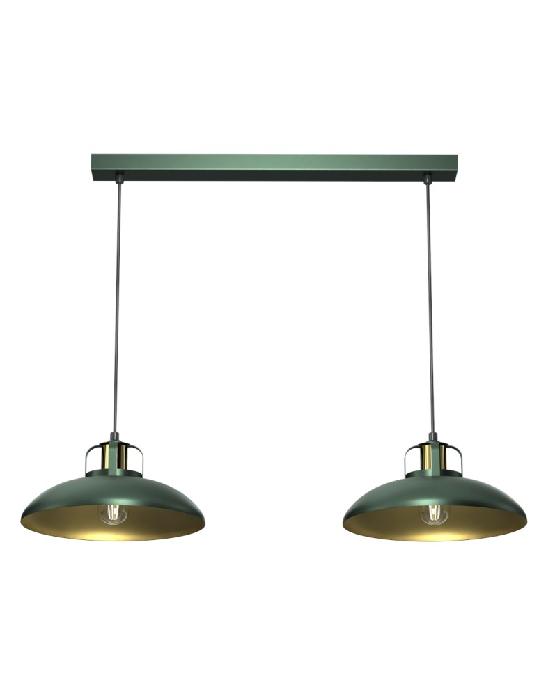Milagro Lampa wisząca FELIX GREEN/GOLD 2xE27 MLP7710 Milagro Lampa wisząca FELIX GREEN/GOLD 2xE27 MLP7710
