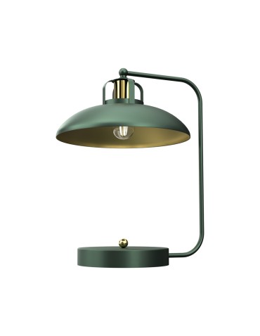 Milagro Lampka biurkowa FELIX GREEN/GOLD 1xE27 MLP7711