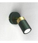 Kinkiety regulowane - Milagro Kinkiet JOKER GREEN/GOLD 1xGU10 MLP7717 - product 2
