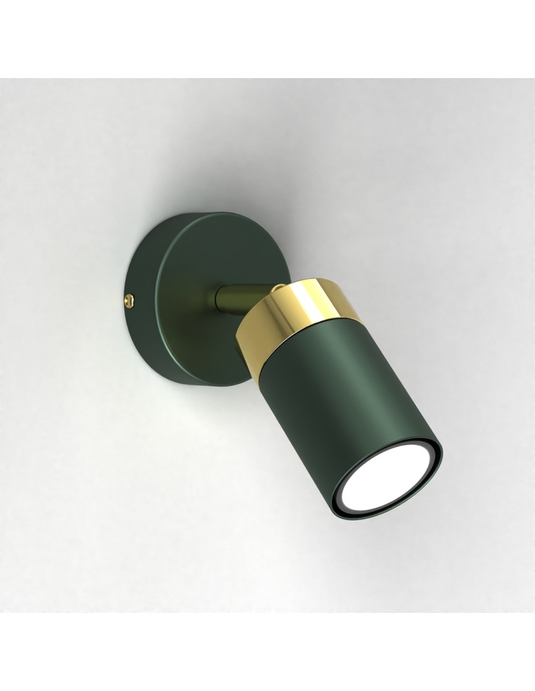 Milagro Kinkiet JOKER GREEN/GOLD 1xGU10 MLP7717