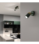 Kinkiety regulowane - Milagro Kinkiet JOKER GREEN/GOLD 1xGU10 MLP7717 - product 4