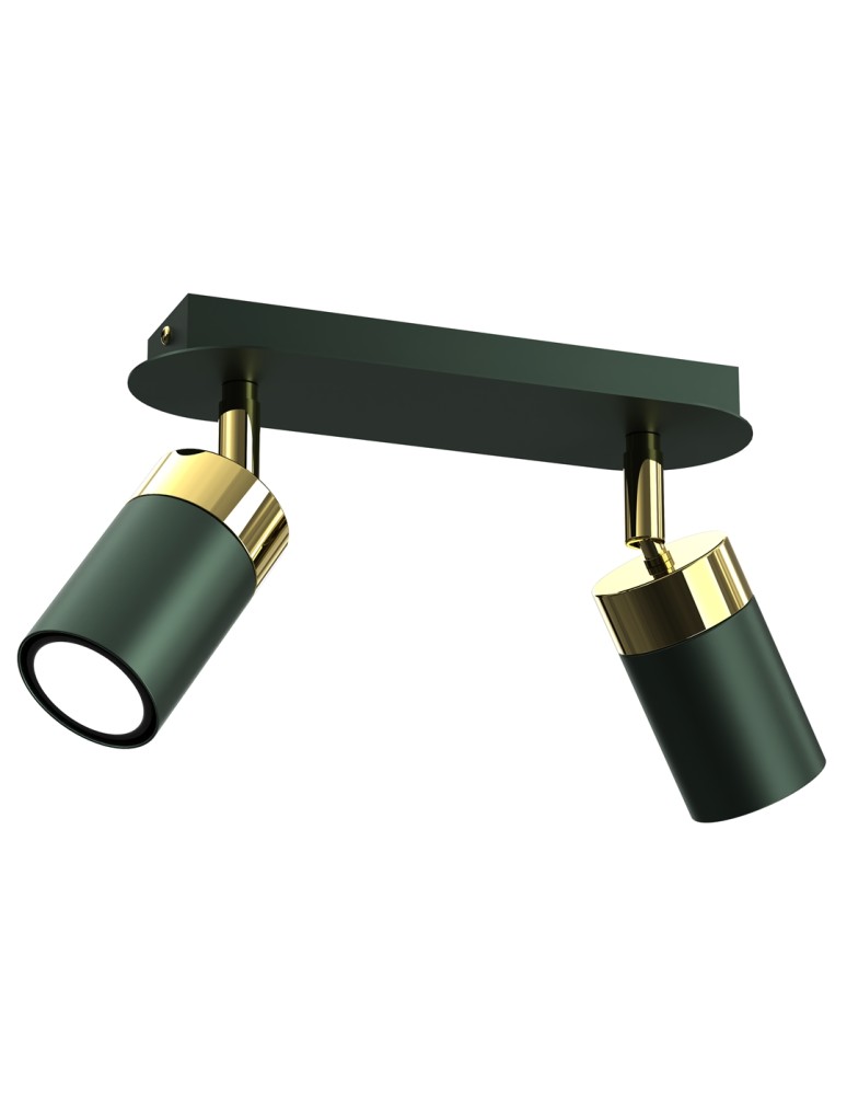 Milagro Lampa sufitowa JOKER GREEN/GOLD 2xGU10 MLP7718 Milagro Lampa sufitowa JOKER GREEN/GOLD 2xGU10 MLP7718