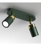Milagro Lampa sufitowa JOKER GREEN/GOLD 2xGU10 MLP7718 Milagro Lampa sufitowa JOKER GREEN/GOLD 2xGU10 MLP7718
