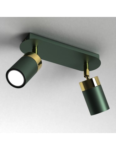 Milagro Lampa sufitowa JOKER GREEN/GOLD 2xGU10 MLP7718 - produkt 2
