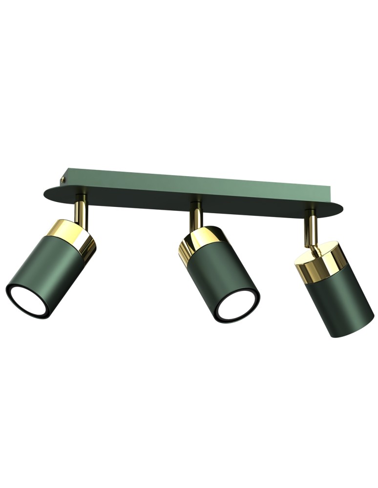 Milagro Lampa sufitowa JOKER GREEN/GOLD 3xGU10 MLP7719 Milagro Lampa sufitowa JOKER GREEN/GOLD 3xGU10 MLP7719