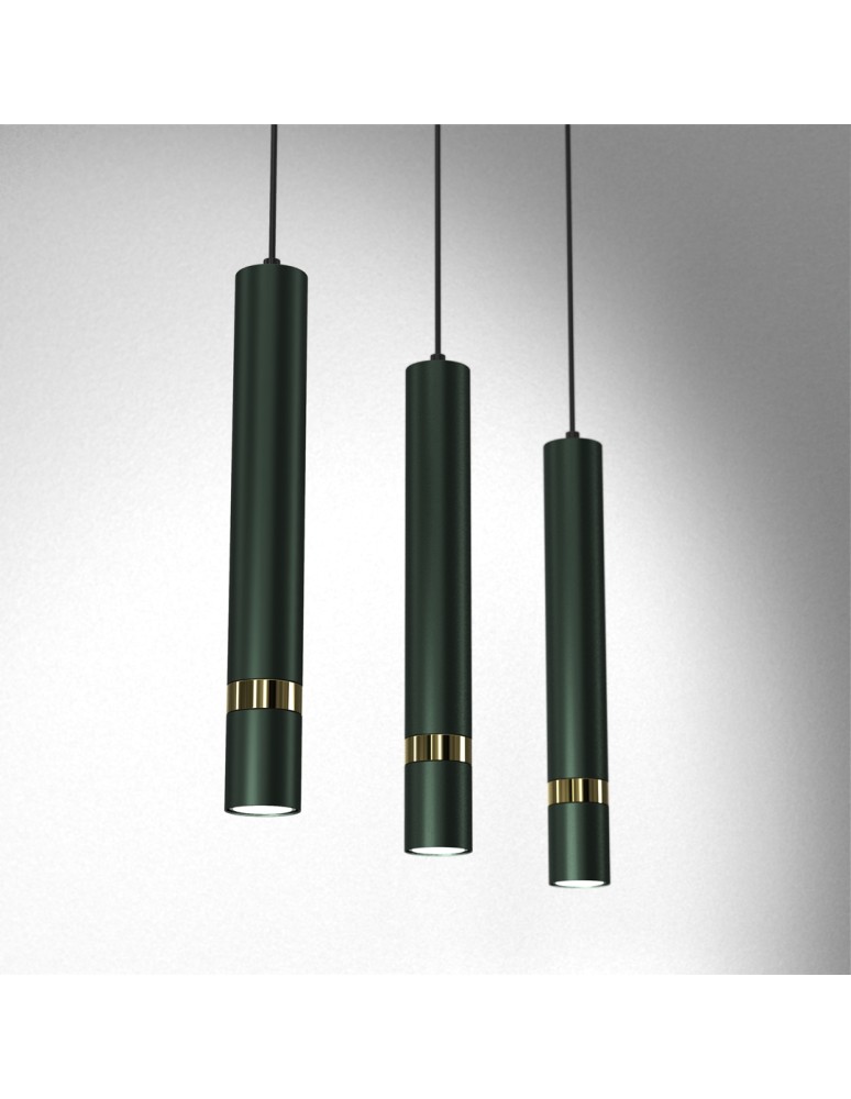 Milagro Lampa wisząca JOKER GREEN/GOLD 3xGU10 MLP7721 Milagro Lampa wisząca JOKER GREEN/GOLD 3xGU10 MLP7721
