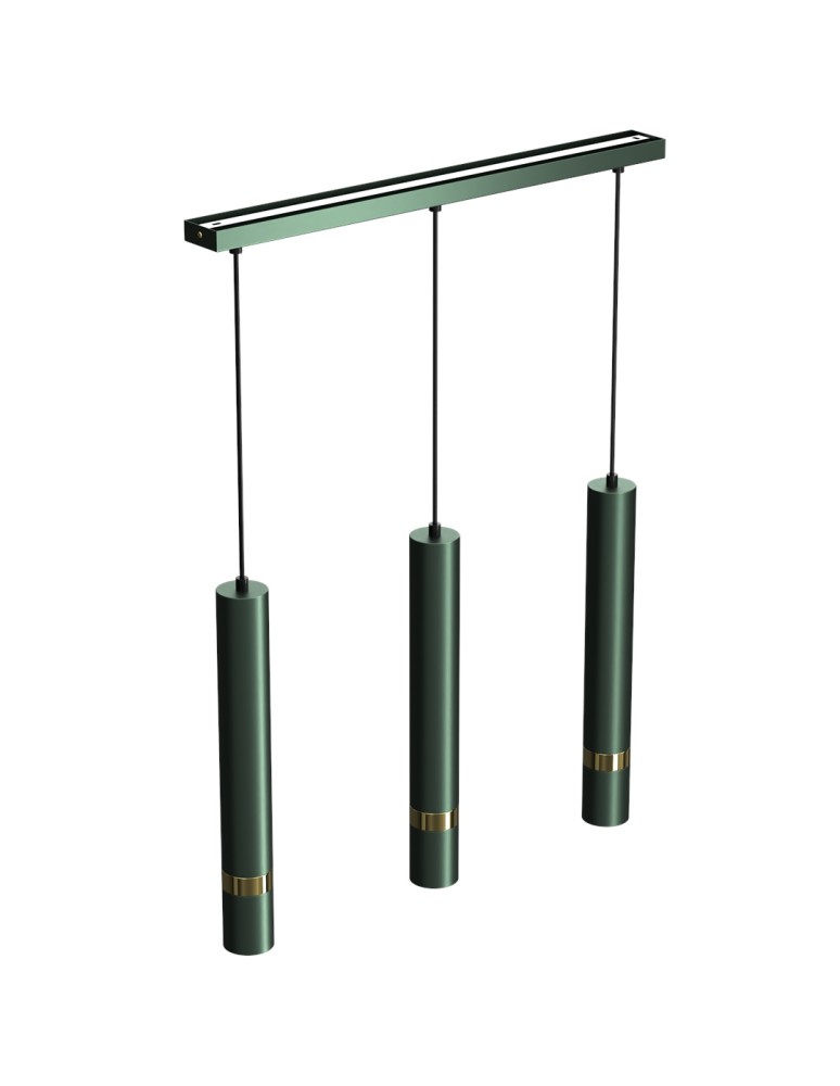 Milagro Lampa wisząca JOKER GREEN/GOLD 3xGU10 MLP7721 Milagro Lampa wisząca JOKER GREEN/GOLD 3xGU10 MLP7721