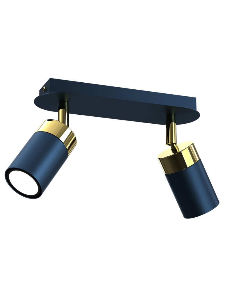 Milagro Lampa sufitowa JOKER NAVY BLUE/GOLD 2xGU10 MLP7723 Milagro Lampa sufitowa JOKER NAVY BLUE/GOLD 2xGU10 MLP7723