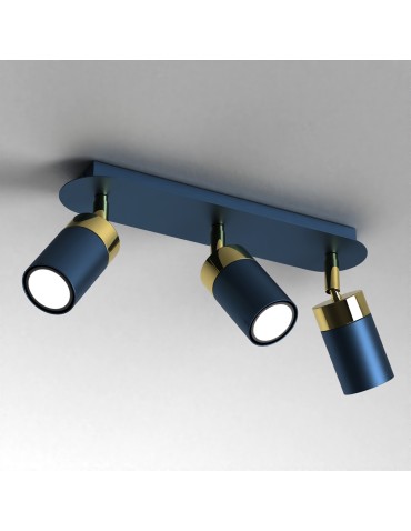 Milagro Lampa sufitowa JOKER NAVY BLUE/GOLD 3xGU10 MLP7724 - produkt 2