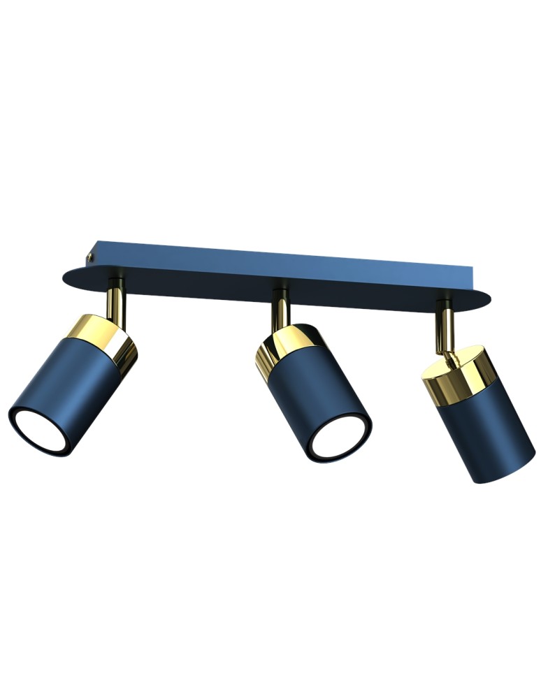Milagro Lampa sufitowa JOKER NAVY BLUE/GOLD 3xGU10 MLP7724 Milagro Lampa sufitowa JOKER NAVY BLUE/GOLD 3xGU10 MLP7724