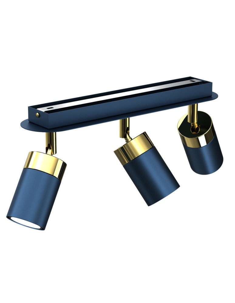Milagro Lampa sufitowa JOKER NAVY BLUE/GOLD 3xGU10 MLP7724 Milagro Lampa sufitowa JOKER NAVY BLUE/GOLD 3xGU10 MLP7724