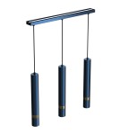 Lampy wiszące potrójne - Milagro Lampa wisząca JOKER NAVY BLUE/GOLD 3xGU10 MLP7726 - product 3