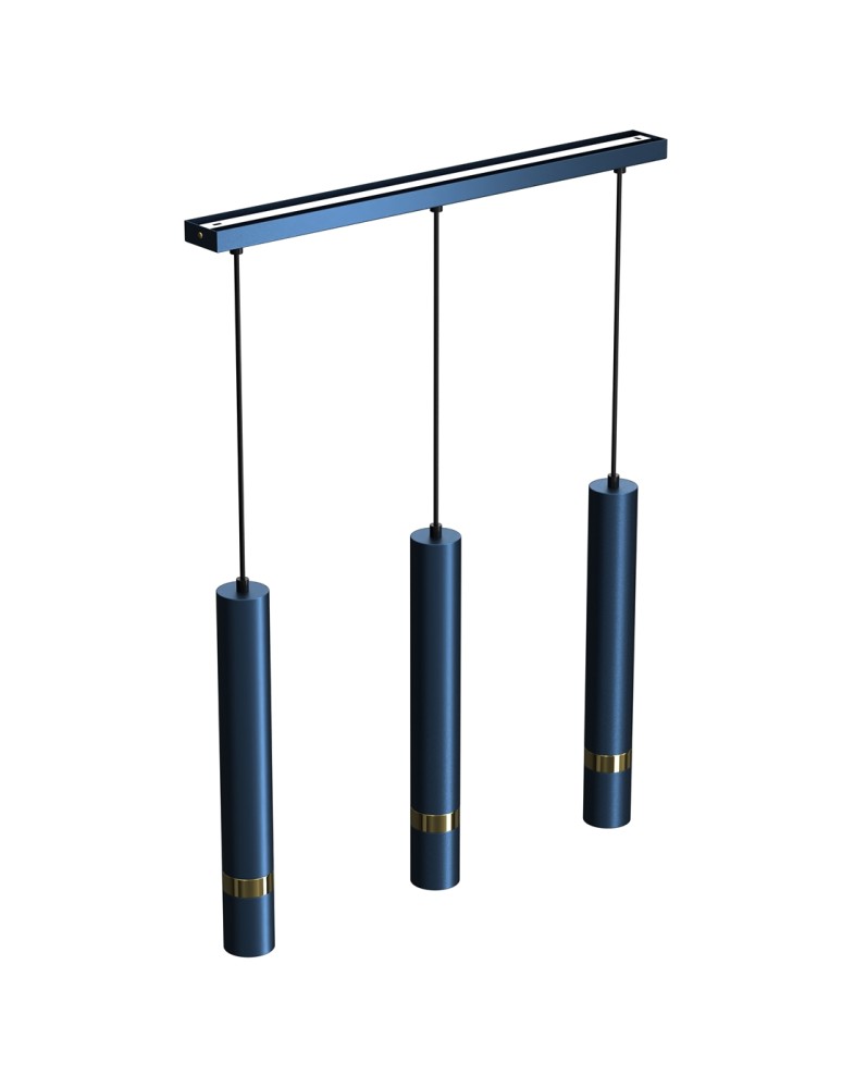 Milagro Lampa wisząca JOKER NAVY BLUE/GOLD 3xGU10 MLP7726