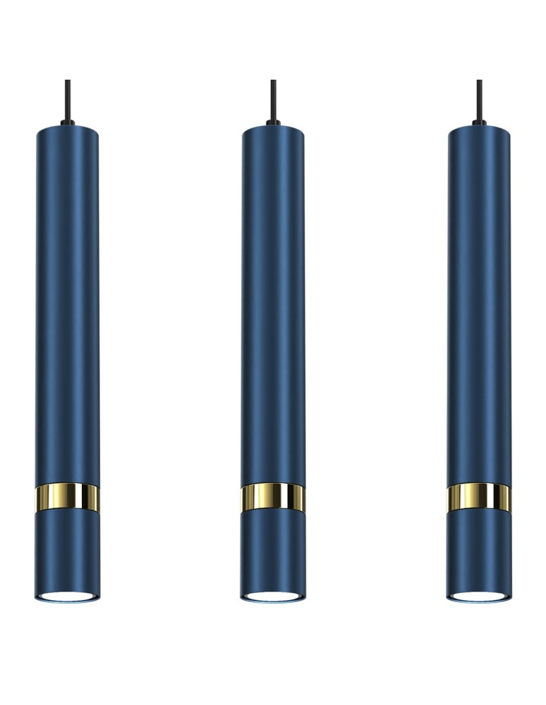 Milagro Lampa wisząca JOKER NAVY BLUE/GOLD 3xGU10 MLP7726