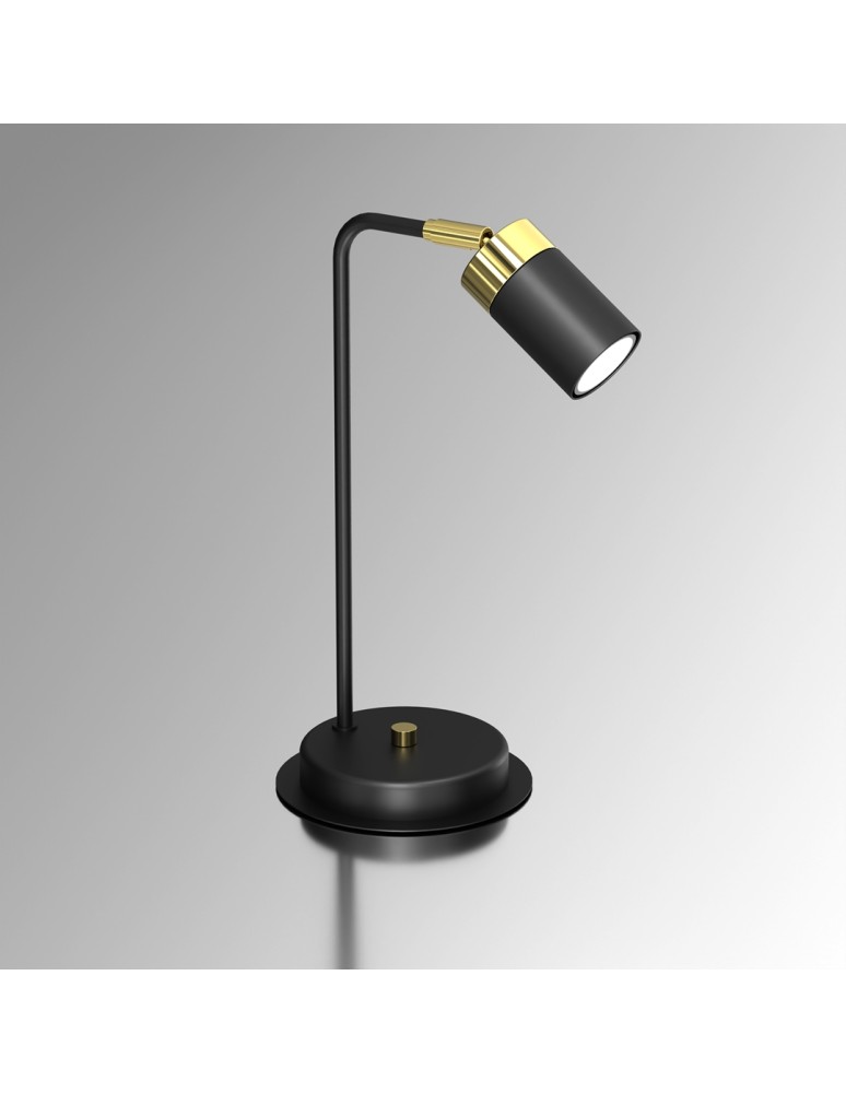 Milagro Lampka nocna JOKER BLACK/GOLD 1xGU10 MLP7534 Milagro Lampka nocna JOKER BLACK/GOLD 1xGU10 MLP7534
