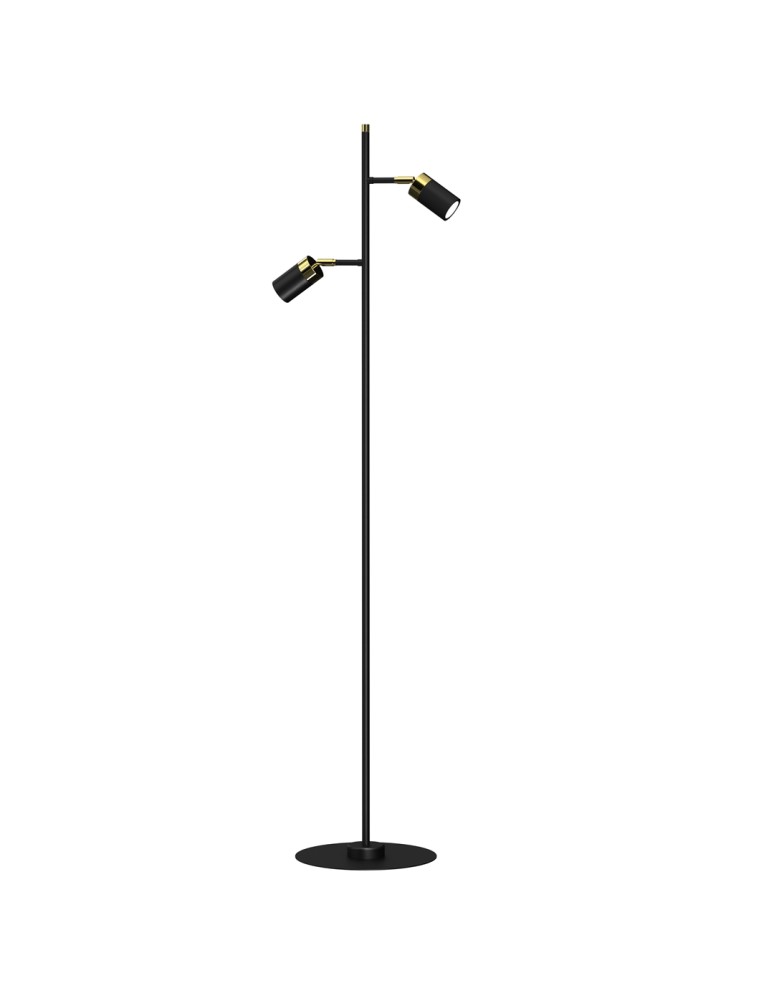 Milagro Lampa podłogowa JOKER BLACK/GOLD 1xGU10 MLP7535 Milagro Lampa podłogowa JOKER BLACK/GOLD 1xGU10 MLP7535