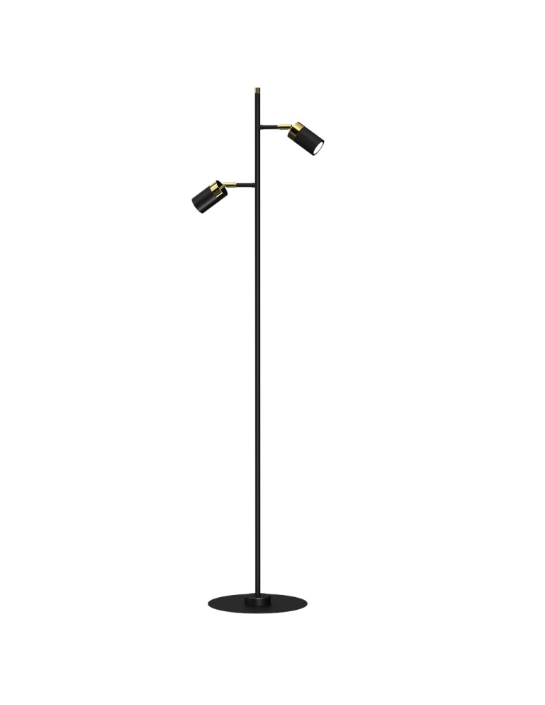 Milagro Lampa podłogowa JOKER BLACK/GOLD 1xGU10 MLP7535 Milagro Lampa podłogowa JOKER BLACK/GOLD 1xGU10 MLP7535