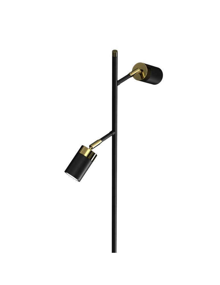 Milagro Lampa podłogowa JOKER BLACK/GOLD 1xGU10 MLP7535 Milagro Lampa podłogowa JOKER BLACK/GOLD 1xGU10 MLP7535