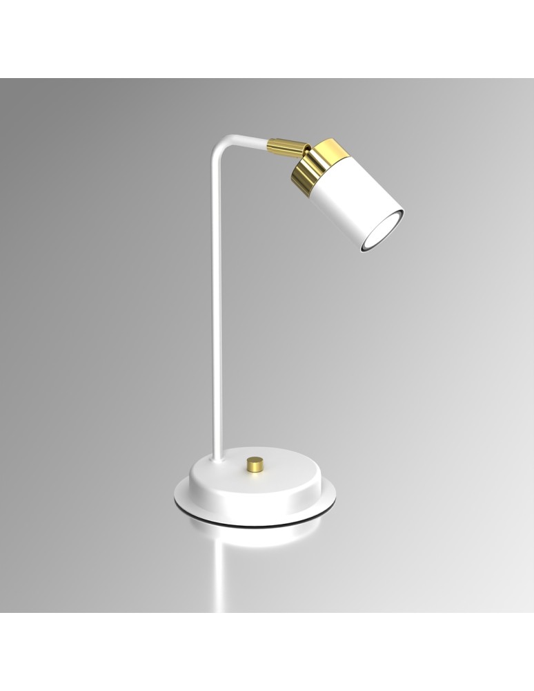 Milagro Lampka nocna JOKER WHITE/GOLD 1xGU10 MLP7536 Milagro Lampka nocna JOKER WHITE/GOLD 1xGU10 MLP7536