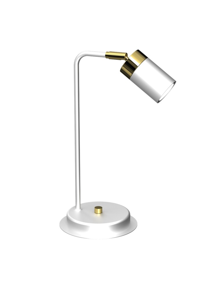 Milagro Lampka nocna JOKER WHITE/GOLD 1xGU10 MLP7536 Milagro Lampka nocna JOKER WHITE/GOLD 1xGU10 MLP7536
