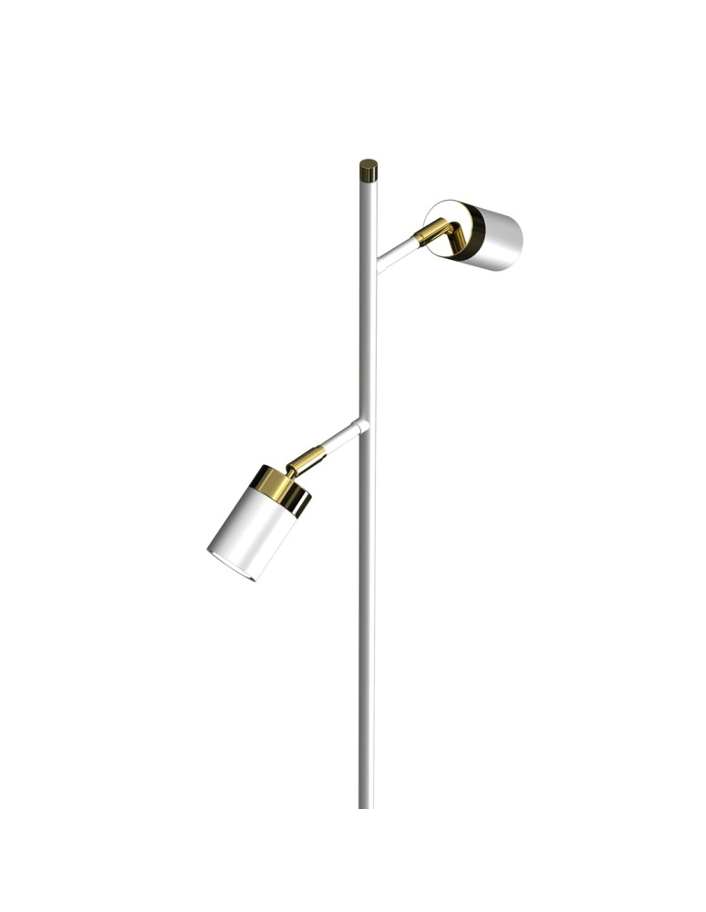 Milagro Lampa podłogowa JOKER WHITE/GOLD 1xGU10 MLP7537