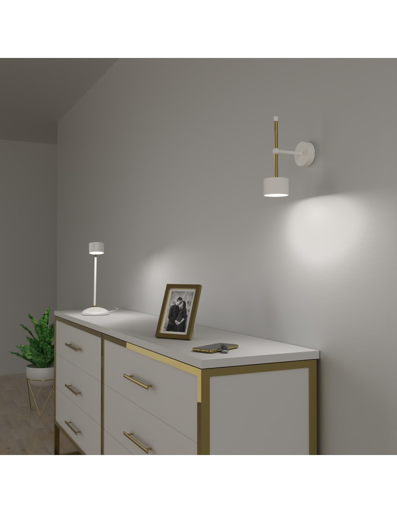 Milagro Kinkiet ARENA WHITE/GOLD 1xGX53 MLP7753 Milagro Kinkiet ARENA WHITE/GOLD 1xGX53 MLP7753