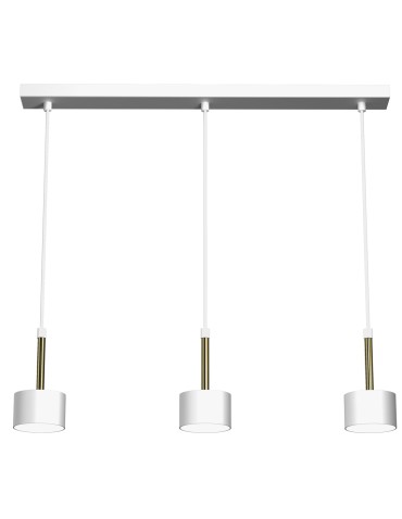 Milagro Lampa wisząca ARENA WHITE/GOLD 3xGX53 MLP7755