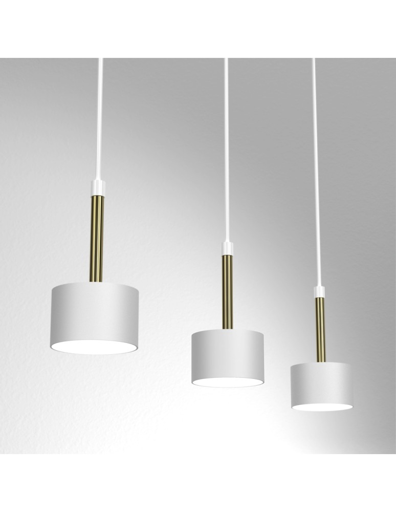 Milagro Lampa wisząca ARENA WHITE/GOLD 3xGX53 MLP7755 Milagro Lampa wisząca ARENA WHITE/GOLD 3xGX53 MLP7755