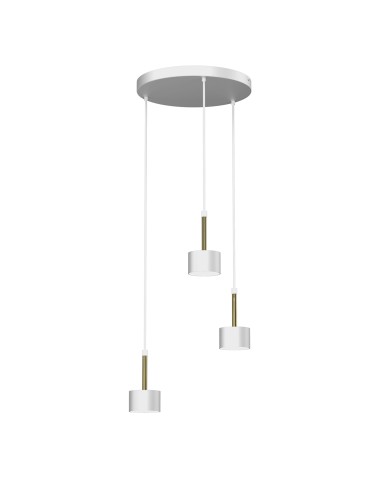 Milagro Lampa wisząca ARENA WHITE/GOLD 3xGX53 MLP7756