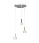 Milagro Lampa wisząca ARENA WHITE/GOLD 3xGX53 MLP7756 Milagro Lampa wisząca ARENA WHITE/GOLD 3xGX53 MLP7756