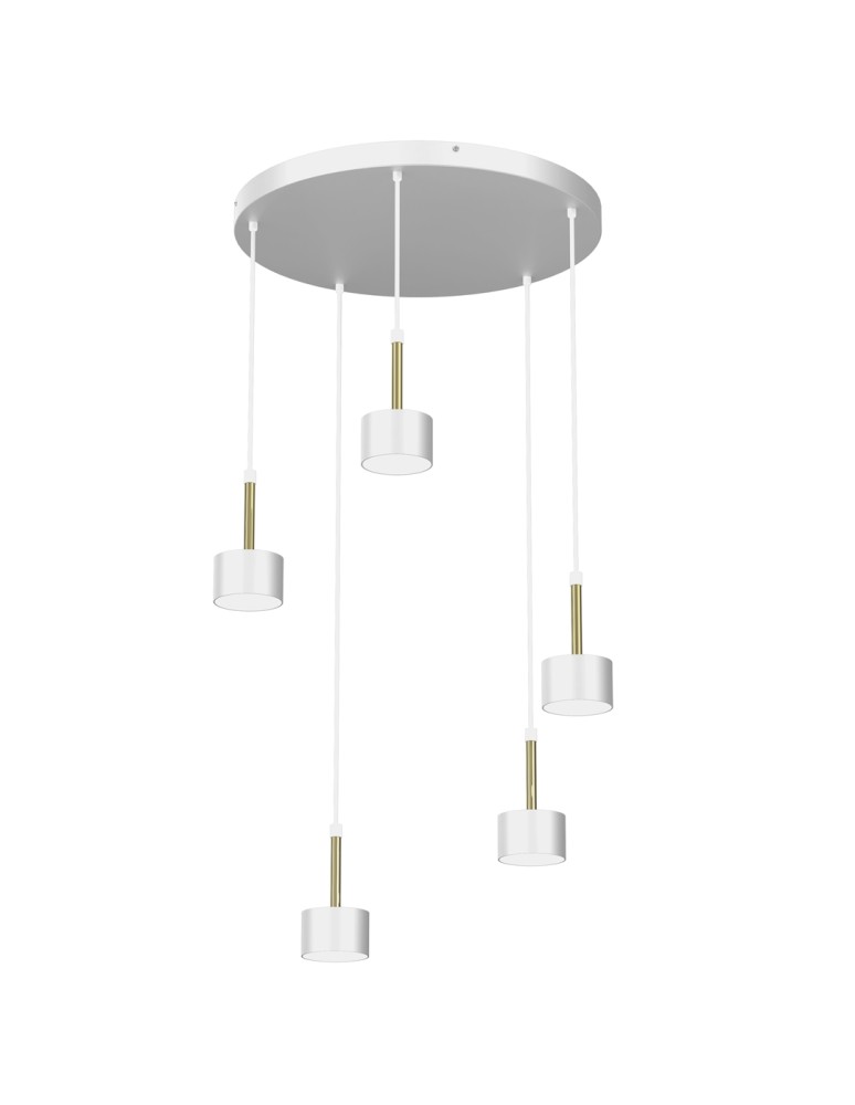 Milagro Lampa wisząca ARENA WHITE/GOLD 5xGX53 MLP7757 Milagro Lampa wisząca ARENA WHITE/GOLD 5xGX53 MLP7757