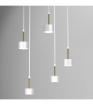 Milagro Lampa wisząca ARENA WHITE/GOLD 5xGX53 MLP7757 Milagro Lampa wisząca ARENA WHITE/GOLD 5xGX53 MLP7757