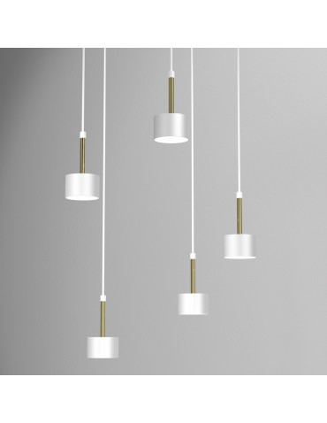 Milagro Lampa wisząca ARENA WHITE/GOLD 5xGX53 MLP7757 - product 2