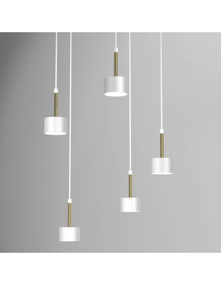 Milagro Lampa wisząca ARENA WHITE/GOLD 5xGX53 MLP7757 Milagro Lampa wisząca ARENA WHITE/GOLD 5xGX53 MLP7757