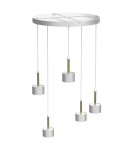 Milagro Lampa wisząca ARENA WHITE/GOLD 5xGX53 MLP7757 Milagro Lampa wisząca ARENA WHITE/GOLD 5xGX53 MLP7757