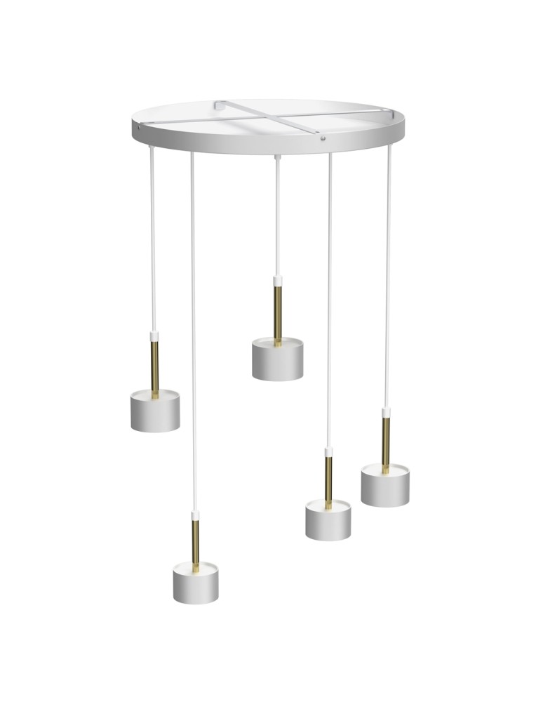 Milagro Lampa wisząca ARENA WHITE/GOLD 5xGX53 MLP7757 Milagro Lampa wisząca ARENA WHITE/GOLD 5xGX53 MLP7757