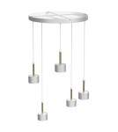 Milagro Lampa wisząca ARENA WHITE/GOLD 5xGX53 MLP7757 Milagro Lampa wisząca ARENA WHITE/GOLD 5xGX53 MLP7757