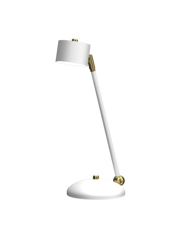 Milagro Lampka biurkowa ARENA WHITE/GOLD 1xGX53 MLP7758