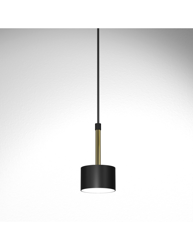 Milagro Lampa wisząca ARENA BLACK/GOLD 1xGX53 MLP7760