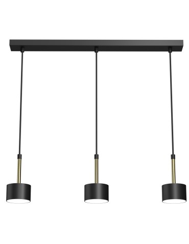 Milagro Lampa wisząca ARENA BLACK/GOLD 3xGX53 MLP7761