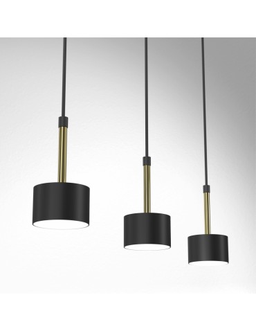 Milagro Lampa wisząca ARENA BLACK/GOLD 3xGX53 MLP7761 - produkt 2