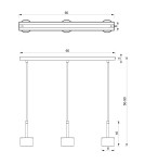 Kategorie produktów - Milagro Lampa wisząca ARENA BLACK/GOLD 3xGX53 MLP7761 - product 5