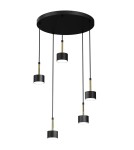 Milagro Lampa wisząca ARENA BLACK/GOLD 5xGX53 MLP7763 Milagro Lampa wisząca ARENA BLACK/GOLD 5xGX53 MLP7763