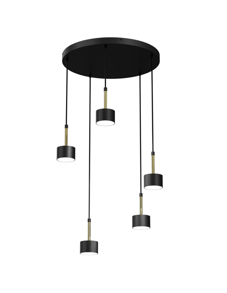 Milagro Lampa wisząca ARENA BLACK/GOLD 5xGX53 MLP7763 Milagro Lampa wisząca ARENA BLACK/GOLD 5xGX53 MLP7763